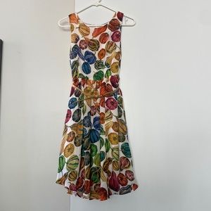 ModCloth dress, colorful gourd pattern, size xs